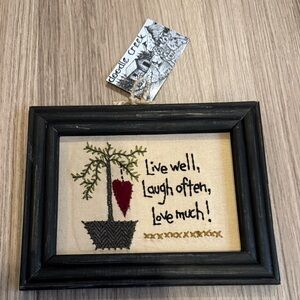 Black and Cream Framed Wall Art